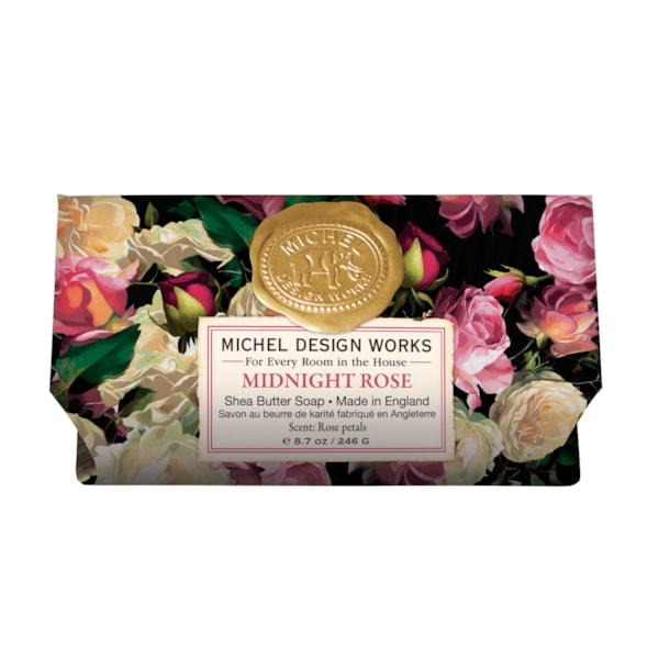 Midnight Rose Bath Soap Bar by Michel Design Works Midnight Rose Bath Soap Bar by Michel Design Works