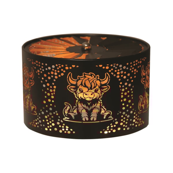 Jar Shade & Tray Set Metal Silhouette - Black Cow Jar Shade & Tray Set Metal Silhouette - Black Cow