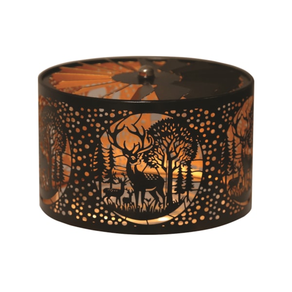 Carousel Shade Metal Silhouette - Black and Gold Deer 13cm Carousel Shade Metal Silhouette - Black and Gold Deer 13cm