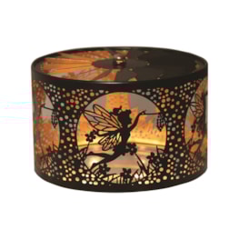 Carousel Shade Metal Silhouette - Black and Gold Fairy 13cm Carousel Shade Metal Silhouette - Black and Gold Fairy 13cm