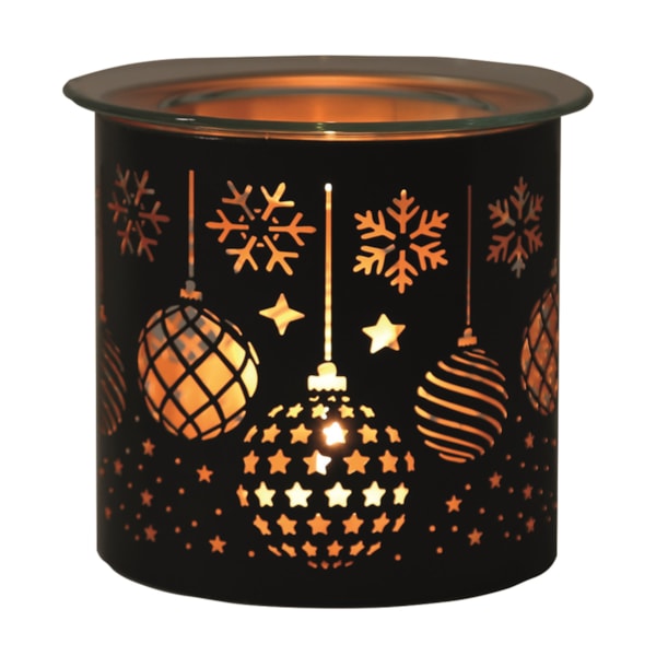 Tealight Wax Melter and Candle Holder - Black Silhouette Melter Baubles Tealight Wax Melter and Candle Holder - Black Silhouette Melter Baubles