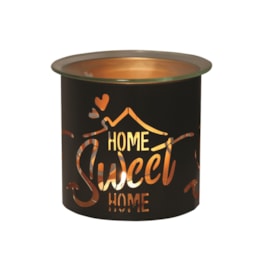 Tealight Wax Melter and Candle Holder - Black & Gold Silhouette Melter Home Tealight Wax Melter and Candle Holder - Black & Gold Silhouette Melter Home