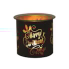Tealight Wax Melter and Candle Holder - Black & Gold Silhouette Melter Merry Tealight Wax Melter and Candle Holder - Black & Gold Silhouette Melter Merry