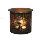 Tealight Wax Melter and Candle Holder -Black & Gold Silhouette Melter Seat Fairy Tealight Wax Melter and Candle Holder -Black & Gold Silhouette Melter Seat Fairy