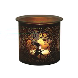 Tealight Wax Melter and Candle Holder -Black & Gold Silhouette Melter Seat Fairy Tealight Wax Melter and Candle Holder -Black & Gold Silhouette Melter Seat Fairy