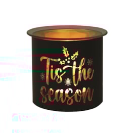 Tealight Wax Melter and Candle Holder - Black & Gold Silhouette Melter Tis the Tealight Wax Melter and Candle Holder - Black & Gold Silhouette Melter Tis the