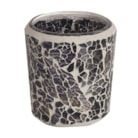 Black and Gold Crackle Votive Holder Black and Gold Crackle Votive Holder