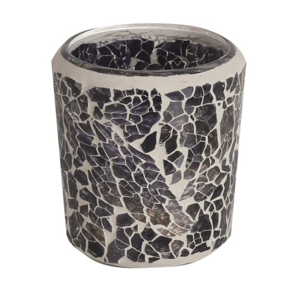 Black and Gold Crackle Votive Holder Black and Gold Crackle Votive Holder