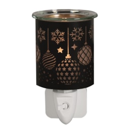 Wax Melter Plug In - Black & Gold Silhouette Baubles 13cm Wax Melter Plug In - Black & Gold Silhouette Baubles 13cm