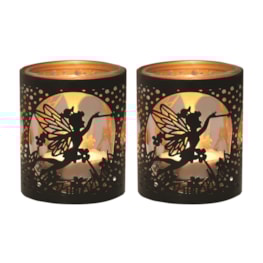 Votive Holder Metal Silhouette – Black and Gold Fly Fairy set of two Votive Holder Metal Silhouette – Black and Gold Fly Fairy set of two