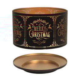 Jar Shade & Tray Set Metal Silhouette - Black Merry Christmas Jar Shade & Tray Set Metal Silhouette - Black Merry Christmas