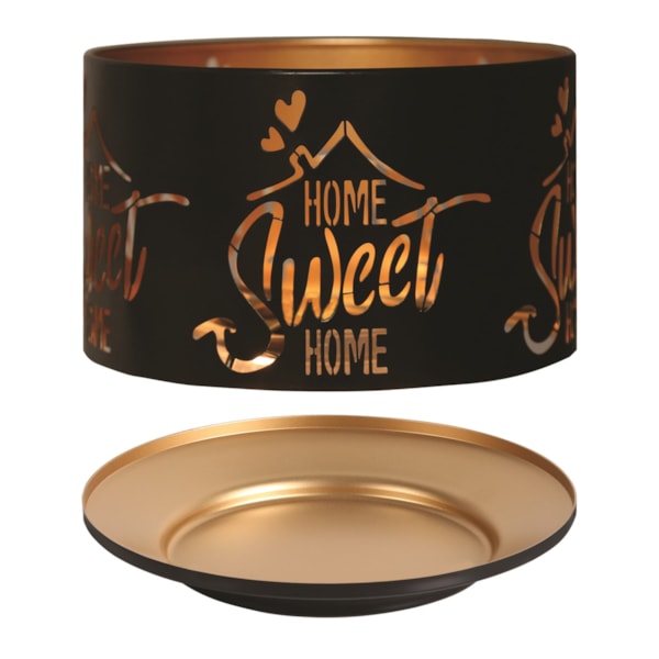 Jar Shade & Tray Set Metal Silhouette - Black Home Jar Shade & Tray Set Metal Silhouette - Black Home