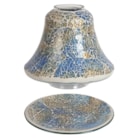 Jar Shade & Tray Set - Blue and Gold Crackle Jar Shade & Tray Set - Blue and Gold Crackle