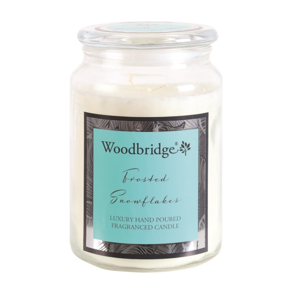 Frosted Snowflakes - Candle Jar 650g Frosted Snowflakes - Candle Jar 650g
