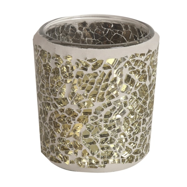 Champagne Crackle Votive Holder Champagne Crackle Votive Holder
