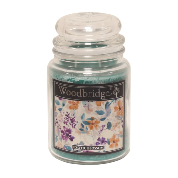 Exotic Blossom Woodbridge Large Scented Candle Jar Exotic Blossom Woodbridge Large Scented Candle Jar