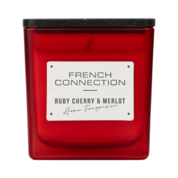 Ruby Cherry & Merlot Candle by French Connection 220g Ruby Cherry & Merlot Candle by French Connection 220g