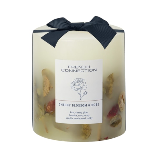 Cherry Blossom & Rose Candle by French Connection 660g Cherry Blossom & Rose Candle by French Connection 660g