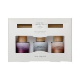 The Metallic Collection Diffuser gift set by French Connection 3 x 50ml The Metallic Collection Diffuser gift set by French Connection 3 x 50ml