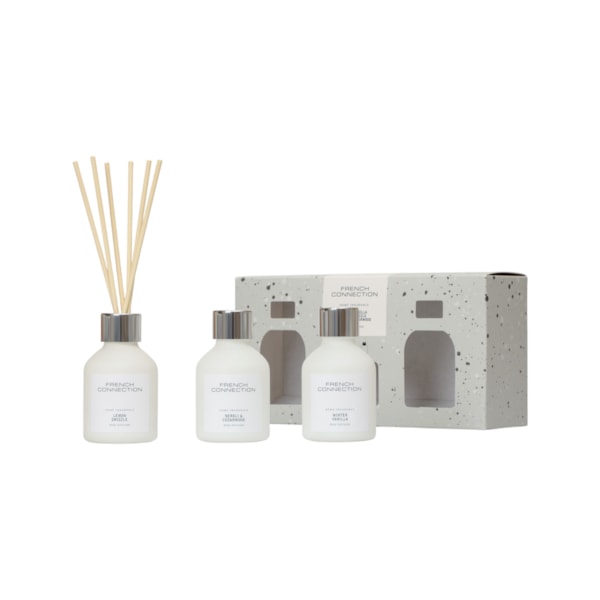 White Collection Trio of Reed Diffusers Set by French Connection 3 x 50ml