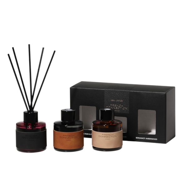 Leather Range Trio of Diffusers by French Connection 3x50ml
