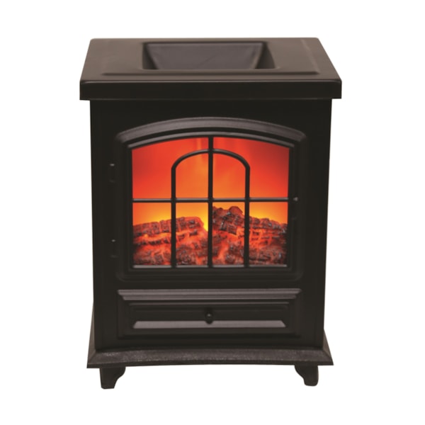 Log Burner Electric Wax Melter Black 16cm Log Burner Electric Wax Melter Black 16cm