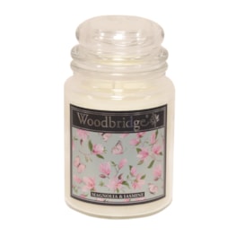 Magnolia & Jasmine Woodbridge Large Scented Candle Jar Magnolia & Jasmine Woodbridge Large Scented Candle Jar