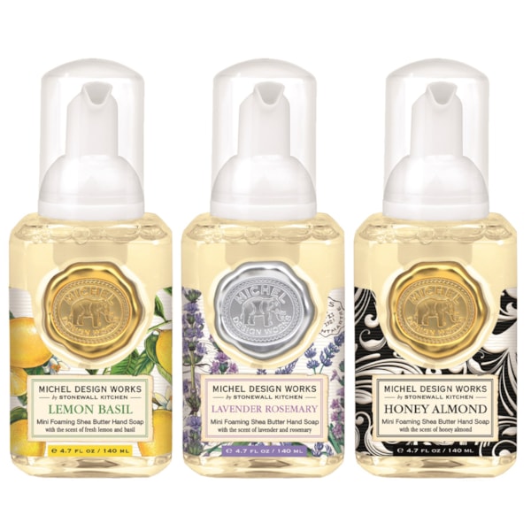 Mini Foaming Hand Soap Set Classic Collection by Michel Design Works Mini Foaming Hand Soap Set Classic Collection by Michel Design Works