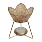 Wax Melt Burner - Petal Amber 11cm Wax Melt Burner - Petal Amber 11cm