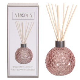 Pink Lustre Glass Reed Diffuser & 50 Rattan Reeds Pink Lustre Glass Reed Diffuser & 50 Rattan Reeds
