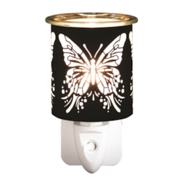 Wax Melter Plug In - Black & Gold Silhouette Butterfly 13cm Wax Melter Plug In - Black & Gold Silhouette Butterfly 13cm