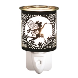 Wax Melter Plug In - Black & Gold Silhouette Fly Fairy 13cm Wax Melter Plug In - Black & Gold Silhouette Fly Fairy 13cm