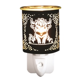 Wax Melter Plug In - Black & Gold Silhouette Highland 13cm Wax Melter Plug In - Black & Gold Silhouette Highland 13cm