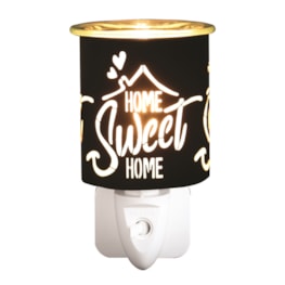 Wax Melter Plug In - Black & Gold Silhouette Home 13cm Wax Melter Plug In - Black & Gold Silhouette Home 13cm
