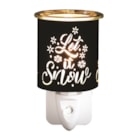 Wax Melter Plug In - Black & Gold Silhouette Let it 13cm Wax Melter Plug In - Black & Gold Silhouette Let it 13cm