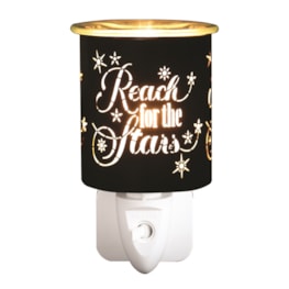 Wax Melter Plug In - Black & Gold Silhouette Reach 13cm Wax Melter Plug In - Black & Gold Silhouette Reach 13cm