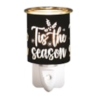 Wax Melter Plug In - Black & Gold Silhouette Tis the 13cm Wax Melter Plug In - Black & Gold Silhouette Tis the 13cm