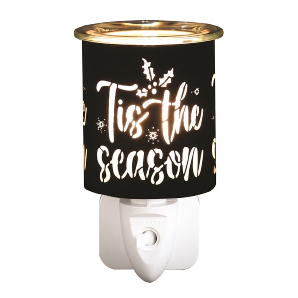 Wax Melter Plug In - Black & Gold Silhouette Tis the 13cm Wax Melter Plug In - Black & Gold Silhouette Tis the 13cm