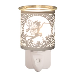 Wax Melter Plug In - White & Gold Silhouette Fly Fairy 13cm Wax Melter Plug In - White & Gold Silhouette Fly Fairy 13cm