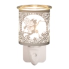 Wax Melter Plug In - White & Gold Silhouette Fly Fairy 13cm Wax Melter Plug In - White & Gold Silhouette Fly Fairy 13cm