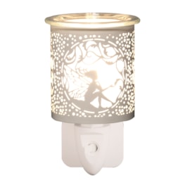 Wax Melter Plug In - White & Gold Silhouette Seated Fairy 13cm Wax Melter Plug In - White & Gold Silhouette Seated Fairy 13cm