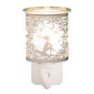 Wax Melter Plug In - White & Gold Silhouette Seated Fairy 13cm Wax Melter Plug In - White & Gold Silhouette Seated Fairy 13cm