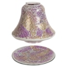Jar Shade & Tray Set - Purple and Gold Crackle Jar Shade & Tray Set - Purple and Gold Crackle