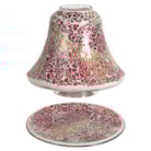 Jar Shade & Tray Set - Red and Gold Crackle Jar Shade & Tray Set - Red and Gold Crackle