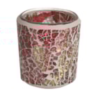 Red and Gold Crackle Votive Holder Red and Gold Crackle Votive Holder