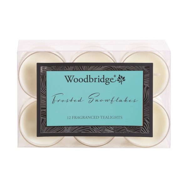 Frosted Snowflakes - Tealights (12 Pieces) Frosted Snowflakes - Tealights (12 Pieces)