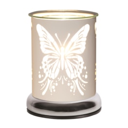 Electric Wax Melter Touch - White Silhouette Butterfly 17cm Electric Wax Melter Touch - White Silhouette Butterfly 17cm