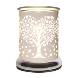 Electric Wax Melter Touch - White Silhouette Heart Tree 17cm Electric Wax Melter Touch - White Silhouette Heart Tree 17cm