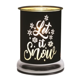 Electric Wax Melter Touch - Black Silhouette Let it Snow 17cm Electric Wax Melter Touch - Black Silhouette Let it Snow 17cm
