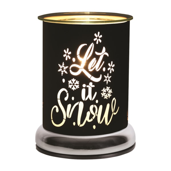 Electric Wax Melter Touch - Black Silhouette Let it Snow 17cm Electric Wax Melter Touch - Black Silhouette Let it Snow 17cm